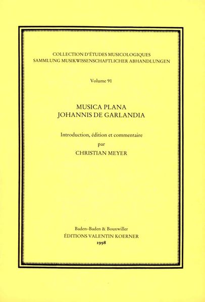 Musica plana Johannis de Garlandia