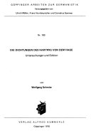 Die Dichtungen des Hartwig von dem Hage