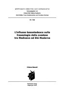 L'influsso bassotedesco sulla fraseologia dello svedese tra Medioevo ed Etá Moderna