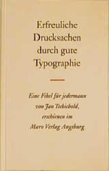Erfreuliche Drucksachen durch gute Typographie