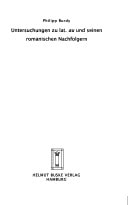 Untersuchungen zu lat. 'au' und seinen romanischen Nachfolgern