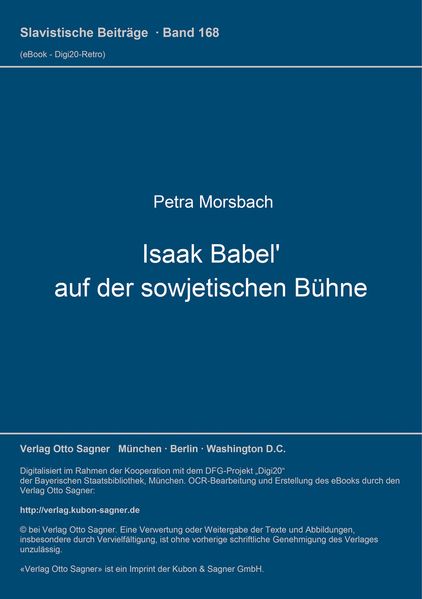 Isaak Babel' auf der sowjetischen Bühne