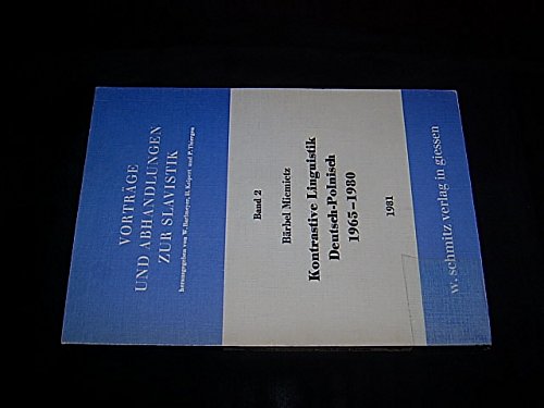 Kontrastive Linguistik deutsch-polnisch 1965-1980