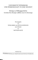 Universität Würzburg und Wissenschaft in der Neuzeit