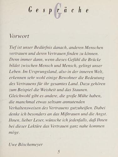 Gespräche des Vertrauens