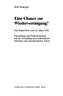 Eine Chance zur Wiedervereinigung