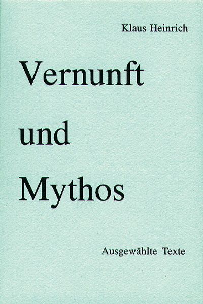 Vernunft und Mythos