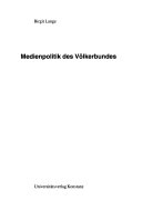 Medienpolitik des Völkerbundes