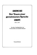 Der Traum einer gemeinsamen Sprache