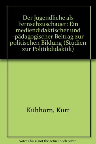 Der Jugendliche als Fernsehzuschauer