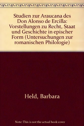 Studien zur Araucana des Don Alonso de Ercilla