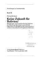 Keine Zukunft für Bolivien?