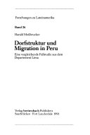 Dorfstruktur und Migration in Peru