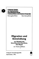 Migration und Entwicklung am Beispiel des Solu-Khumbu-Distriktes, Ost Nepal