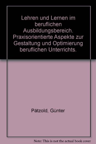 Lehren und Lernen im beruflichen Ausbildungsbereich