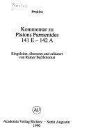 Kommentar zu Platons Parmenides 141E-142A