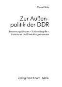Zur Aussenpolitik der DDR