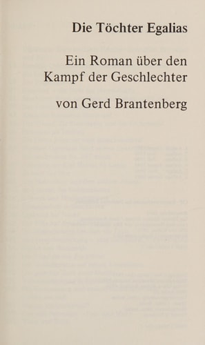 Die Töchter Egalias