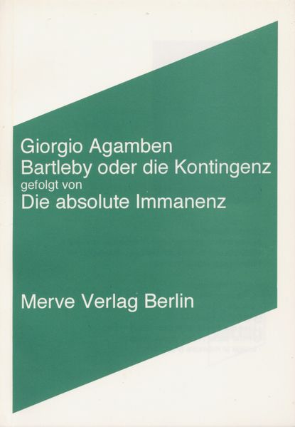 Bartleby oder die Kontingenz