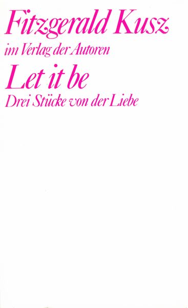 Let it be