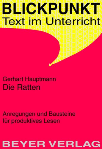 Hauptmann,Gerhart - Die Ratten