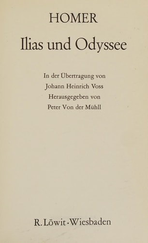 Ilias und Odysee