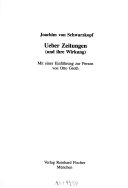 Ueber Zeitungen (und ihre Wirkung)