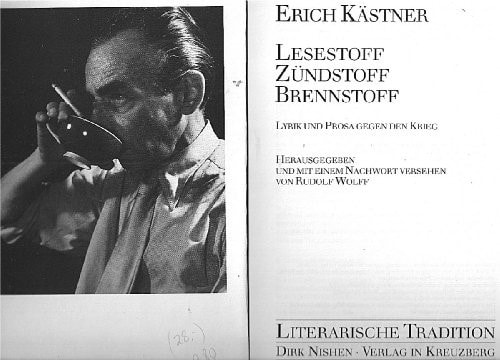 Lesestoff, Zündstoff, Brennstoff