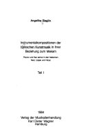 Instrumentalkompositionen der türkischen Kunstmusik in ihrer Beziehung zum Makam