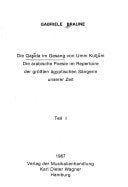 Die Quasida im Gesang von Umm Kultum