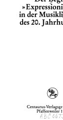 Der Begriff "Expressionismus" in der Musikliteratur des 20. Jahrhunderts