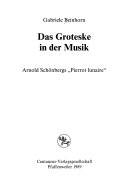 Die Groteske in der Musik