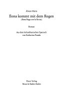 Ilona kommt mit dem Regen