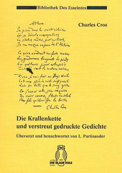 Die Krallenkette und verstreut gedruckte Gedichte