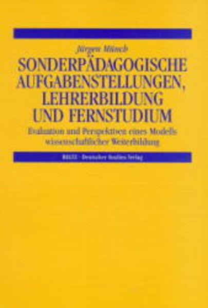Sonderpädagogische Aufgabenstellungen, Lehrerbildung und Fernstudium