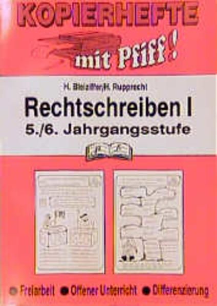 Kopiervorlagen Rechtschreiben 1