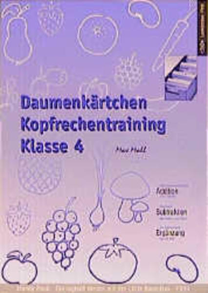 Daumenkärtchen Kopfrechentraining Klasse 4