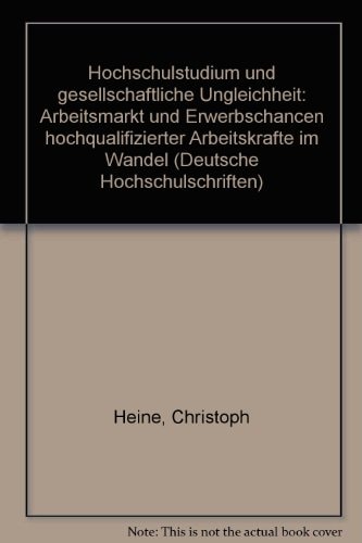 Hochschulstudium und gesellschaftliche Ungleichheit