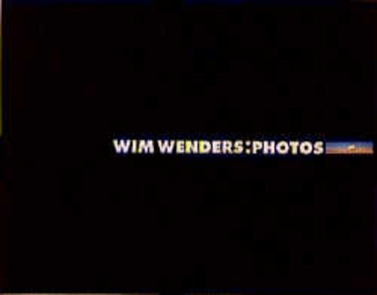 Wim Wenders: Photos