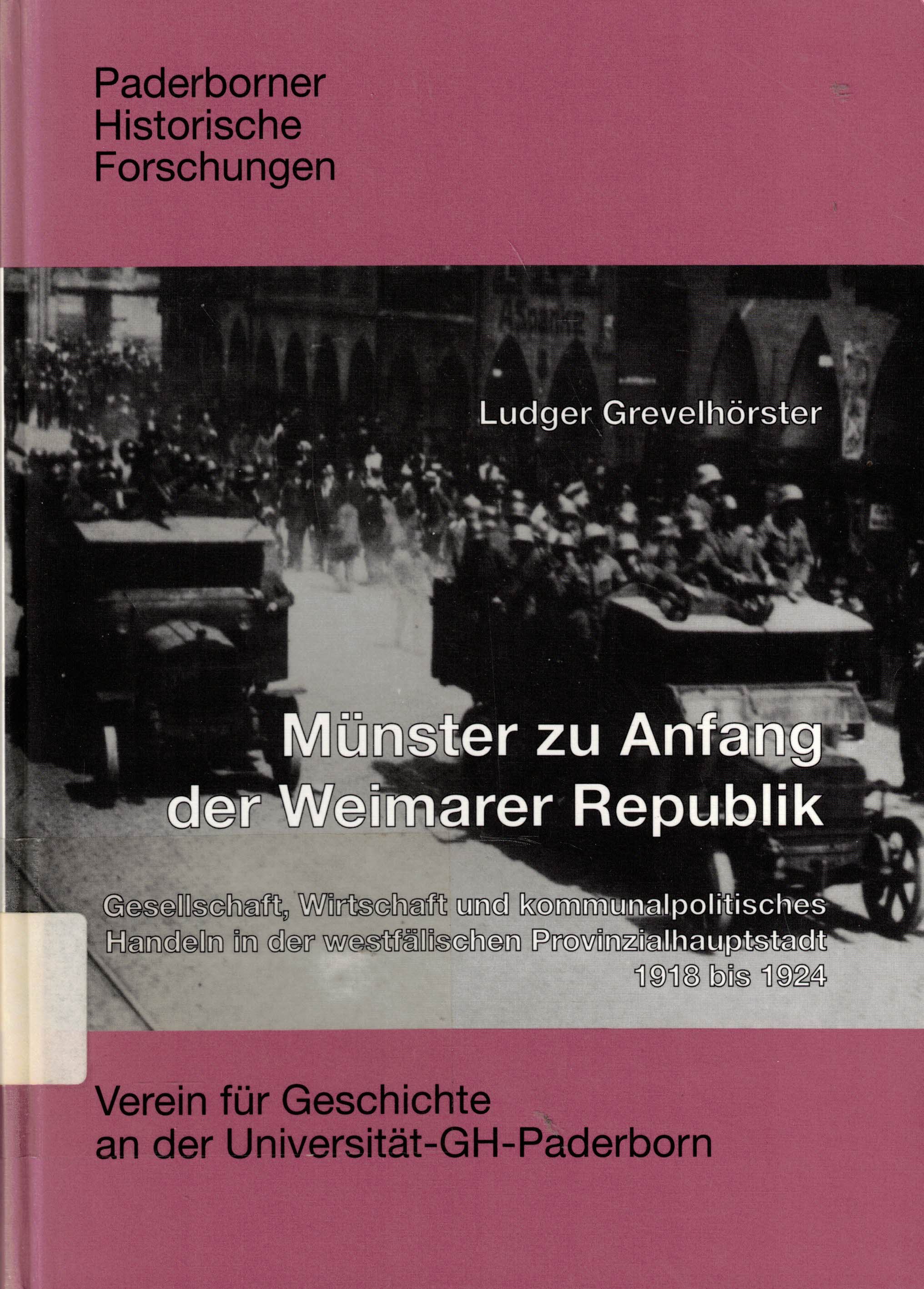 Münster zu Anfang der Weimarer Republik