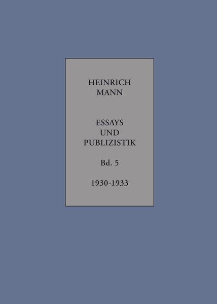 Essays und Publizistik