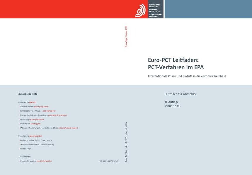 Euro-PCT Leitfaden: PCT-Verfahren im EPA