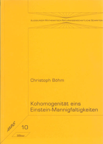 Kohomogenität eins Einstein-Mannigfaltigkeiten