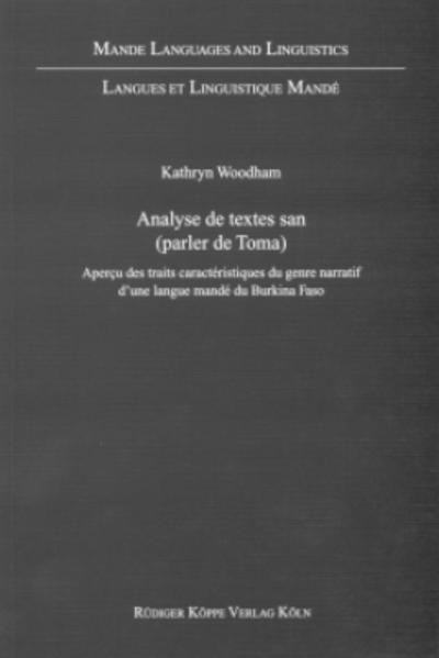 Analyse de textes san (parler de Toma)