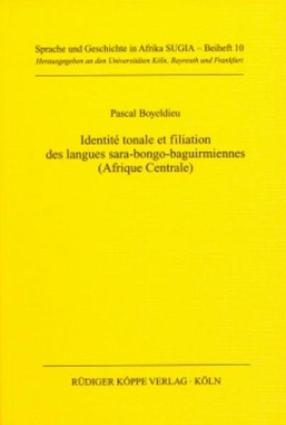 Identité tonale et filiation des langues sara-bongo-baguirmiennes (Afrique Centrale)