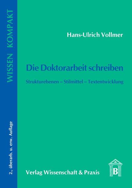 Die Doktorarbeit schreiben.