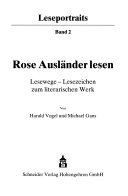 Rose Ausländer lesen