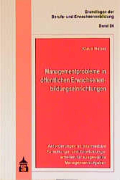 Managementprobleme in öffentlichen Erwachsenenbildungseinrichtungen