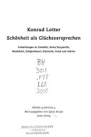 Schönheit als Glücksverspechen