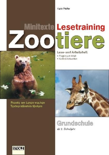 Minitexte-Lesetraining Zootiere